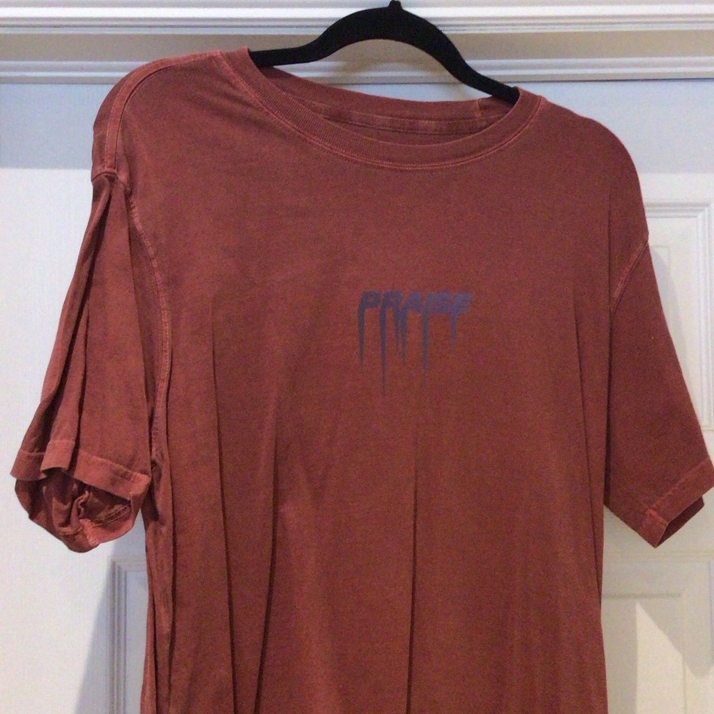 Praise Short-Sleeve Tee in Rust with Althleisure Business Casual